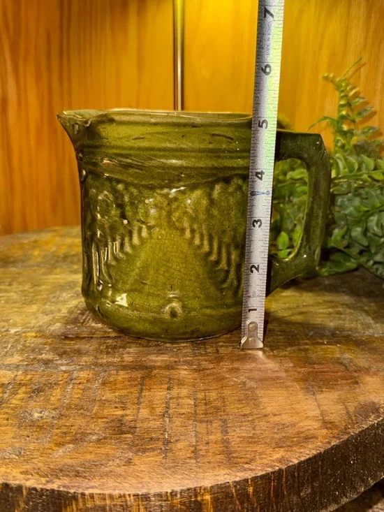 Antique Brush McCoy Water Pitcher “Avenue of Trees” 5”Tall - Picture 2 of 9